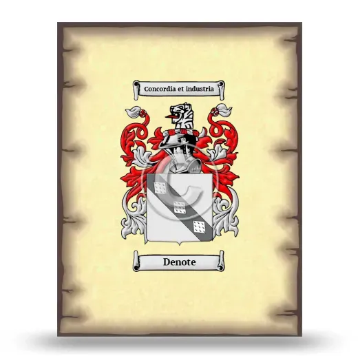 Denote Coat of Arms Print
