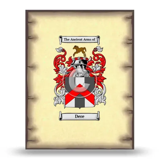Dere Coat of Arms Print