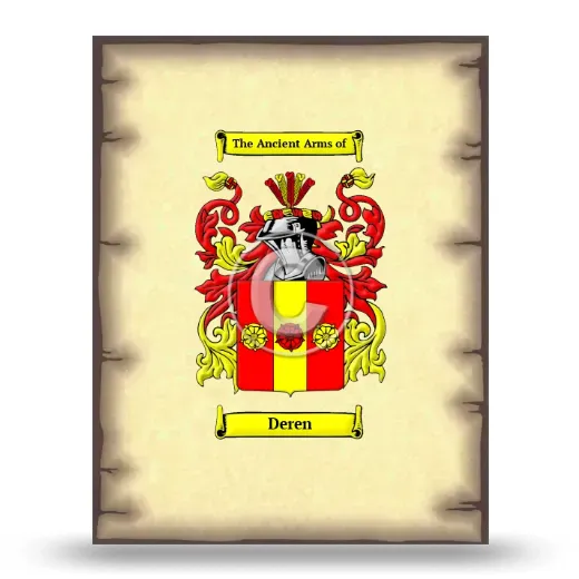 Deren Coat of Arms Print