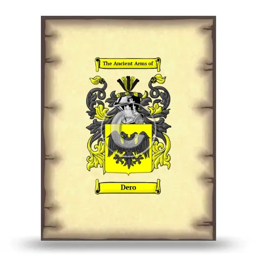 Dero Coat of Arms Print