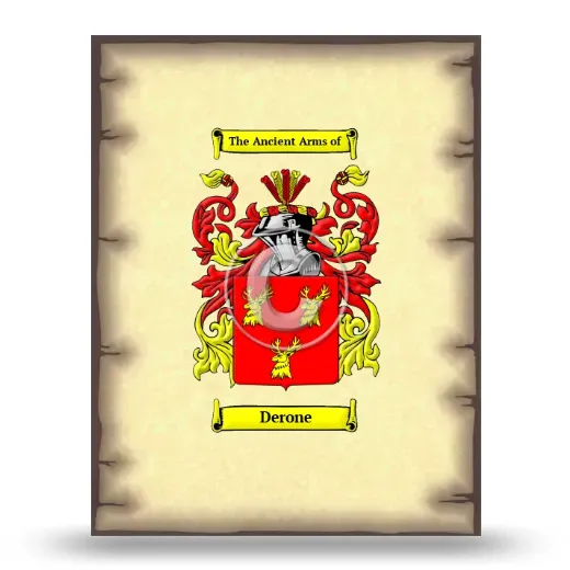 Derone Coat of Arms Print
