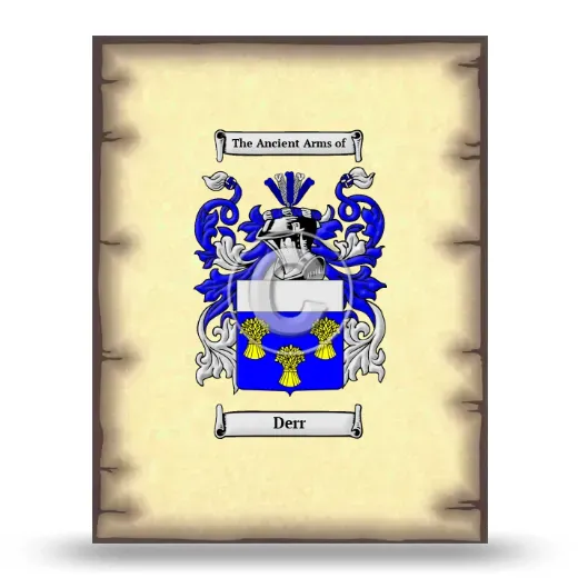 Derr Coat of Arms Print