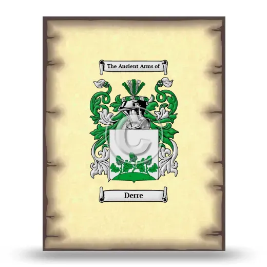 Derre Coat of Arms Print