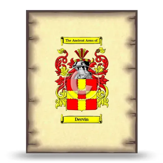 Dervin Coat of Arms Print