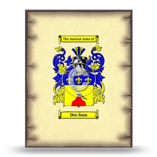 Des foux Coat of Arms Print