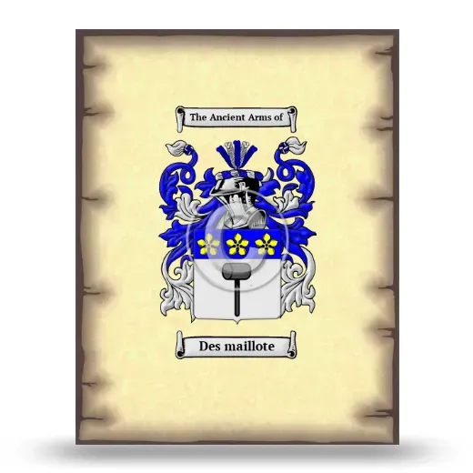 Des maillote Coat of Arms Print