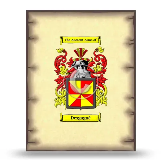 Desgagné Coat of Arms Print