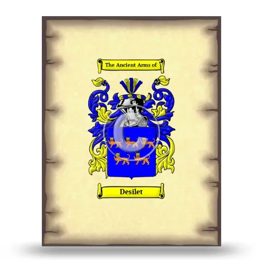Desilet Coat of Arms Print