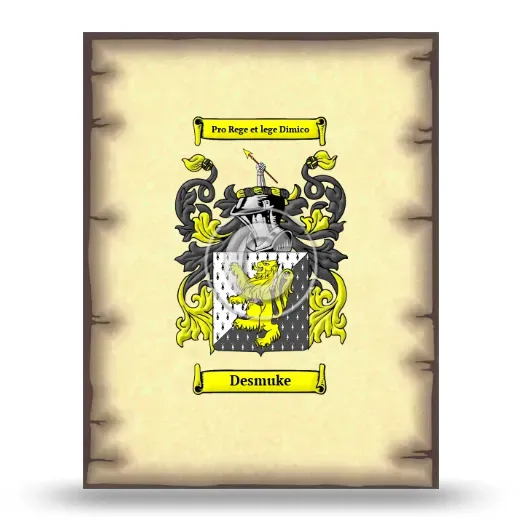 Desmuke Coat of Arms Print