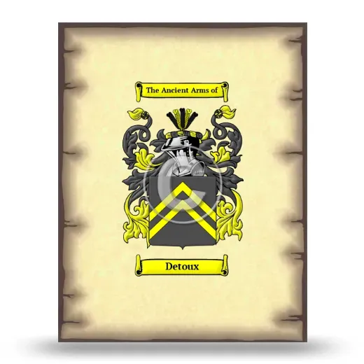 Detoux Coat of Arms Print