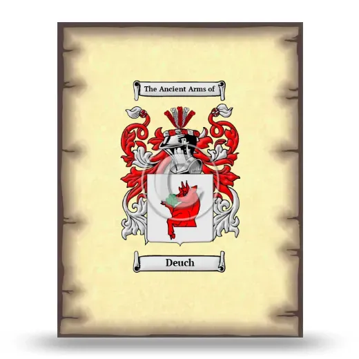 Deuch Coat of Arms Print