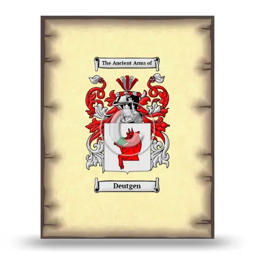 Deutgen Coat of Arms Print