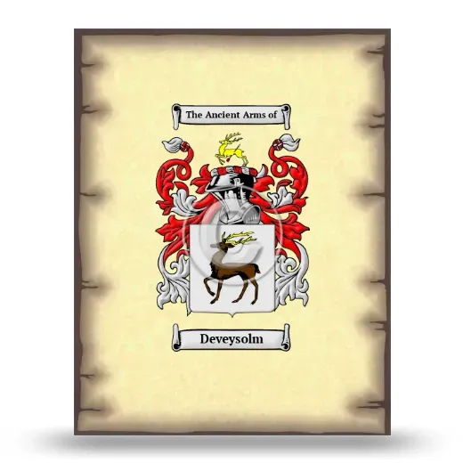Deveysolm Coat of Arms Print