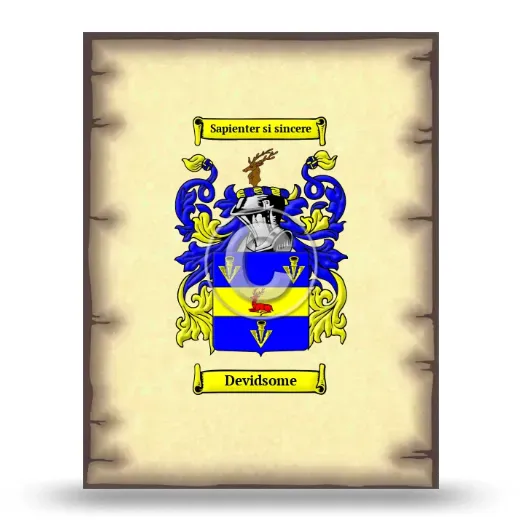 Devidsome Coat of Arms Print