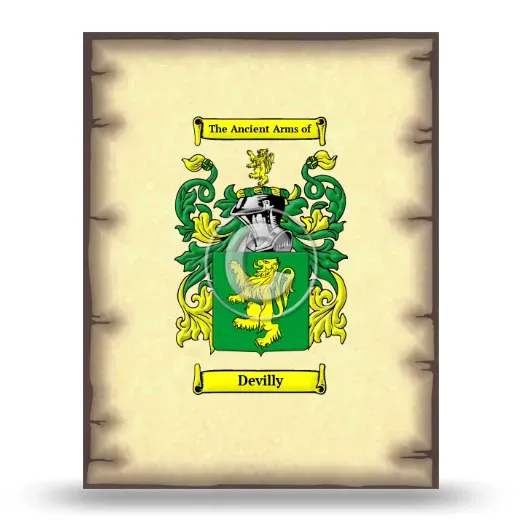 Devilly Coat of Arms Print