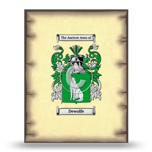 Dewolfe Coat of Arms Print
