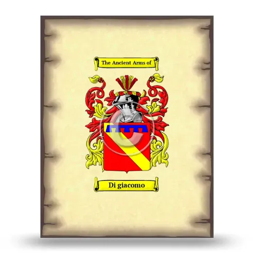 Di giacomo Coat of Arms Print