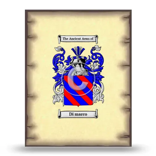 Di marco Coat of Arms Print