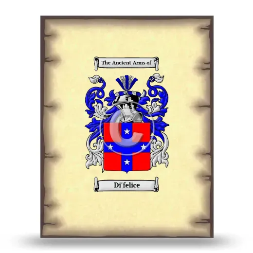 Di'felice Coat of Arms Print