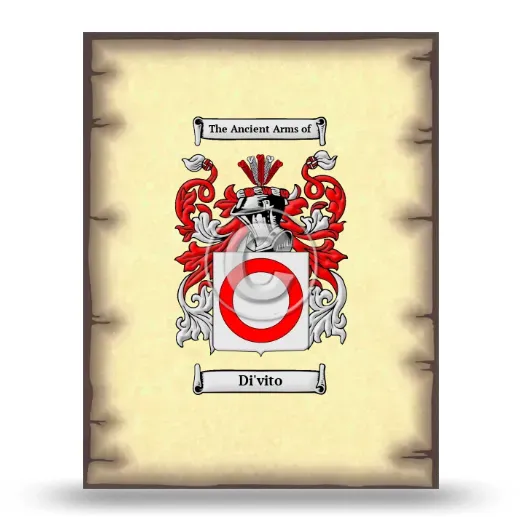 Di'vito Coat of Arms Print