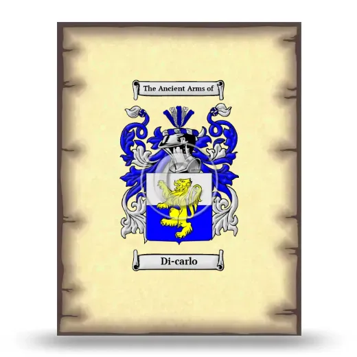 Di-carlo Coat of Arms Print