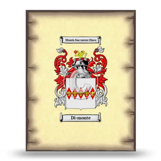 Di-monte Coat of Arms Print