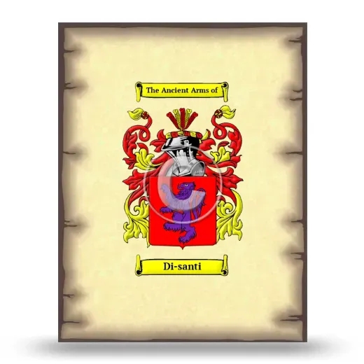 Di-santi Coat of Arms Print