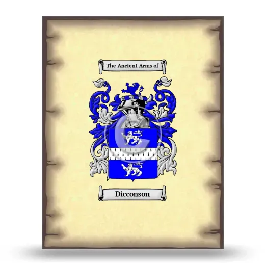Dicconson Coat of Arms Print