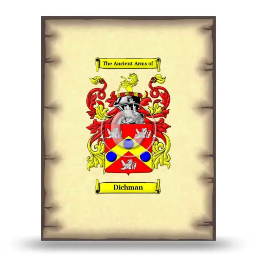 Dichman Coat of Arms Print