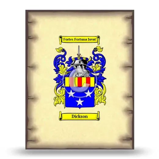 Dickson Coat of Arms Print