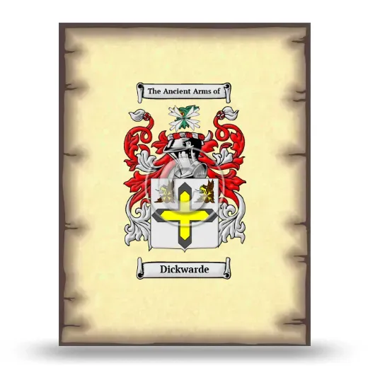 Dickwarde Coat of Arms Print