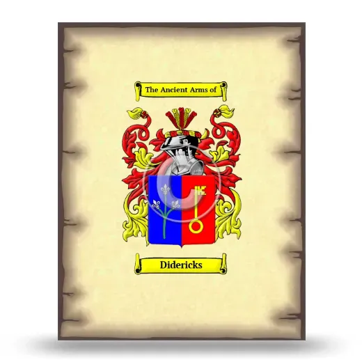Didericks Coat of Arms Print