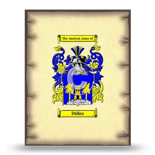 Didiez Coat of Arms Print