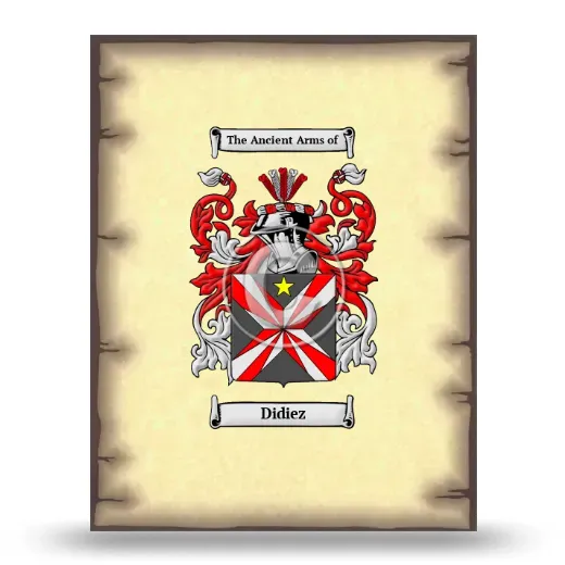 Didiez Coat of Arms Print