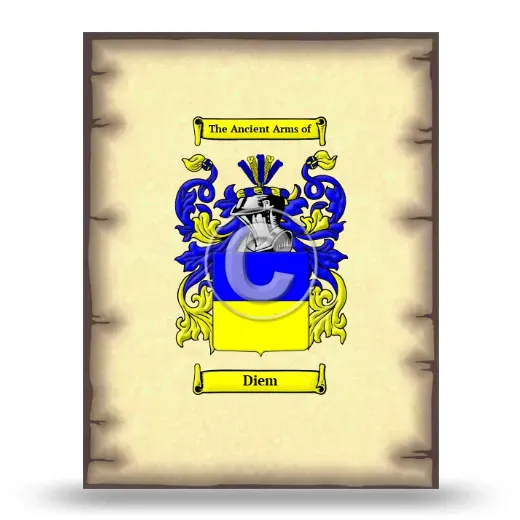 Diem Coat of Arms Print