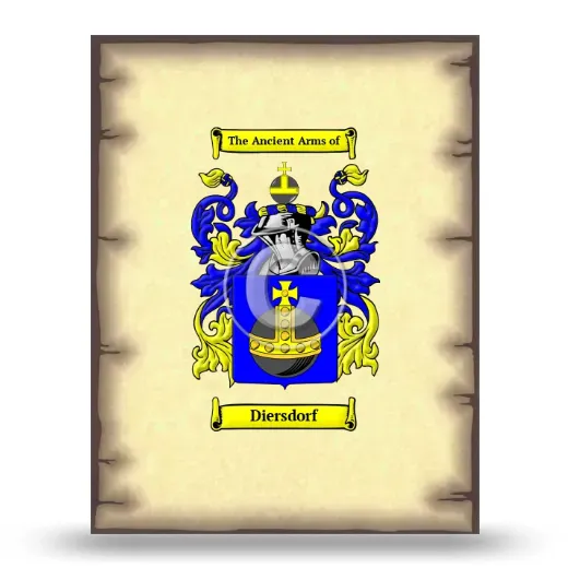 Diersdorf Coat of Arms Print