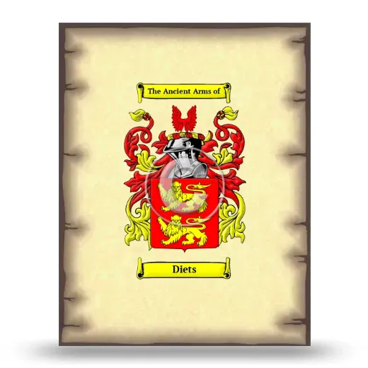 Diets Coat of Arms Print
