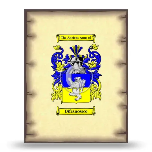 Difrancesco Coat of Arms Print