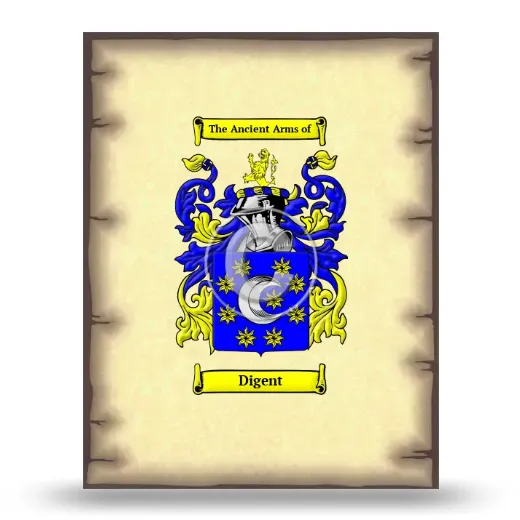 Digent Coat of Arms Print