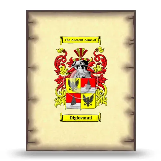 Digiovanni Coat of Arms Print