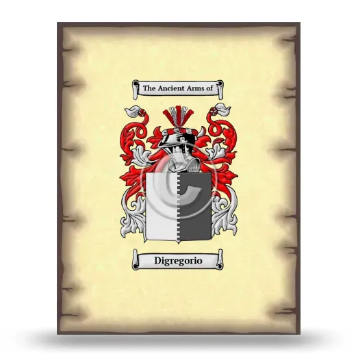 Digregorio Coat of Arms Print