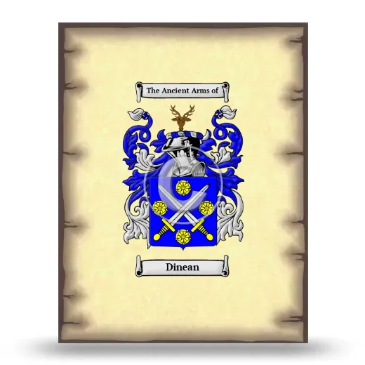 Dinean Coat of Arms Print
