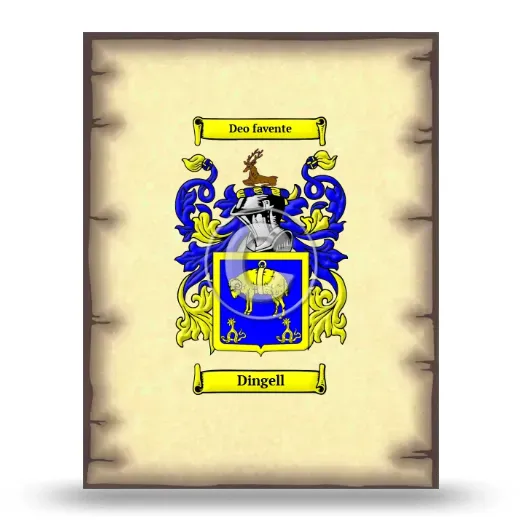 Dingell Coat of Arms Print
