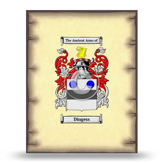 Dingess Coat of Arms Print