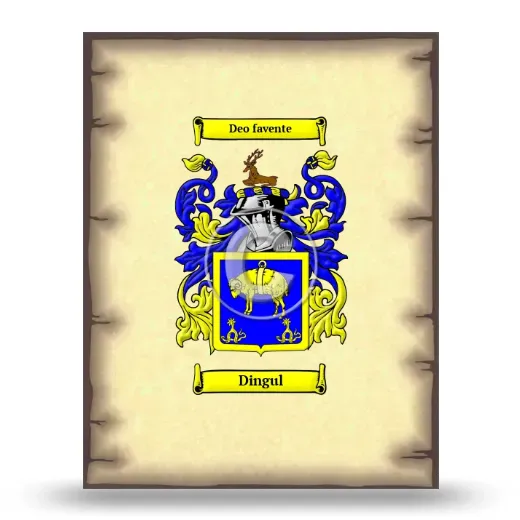 Dingul Coat of Arms Print