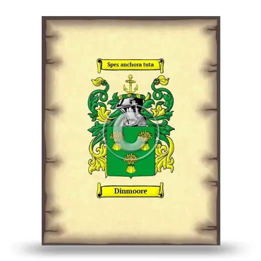 Dinmoore Coat of Arms Print