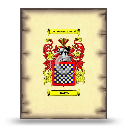 Diotto Coat of Arms Print