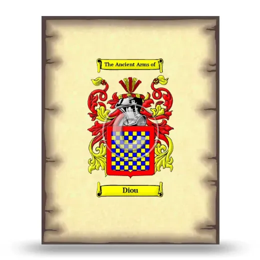 Diou Coat of Arms Print