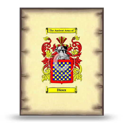 Dioux Coat of Arms Print
