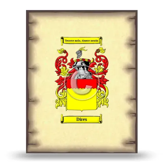 Dires Coat of Arms Print